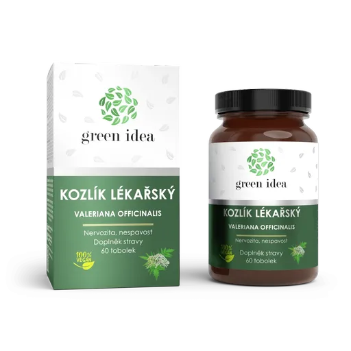 Valeriána lekárska – bylinný extrakt – 60 kapsúl – Green idea