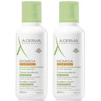 A-DERMA Exomega Control emolienčný krém 2x400ml