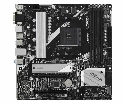 ASRock MB Sc AM4 A520 PRO4, AMD A520, 4xDDR4, HDMI, DP