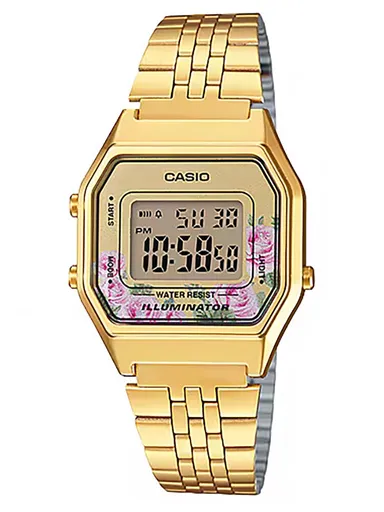 DÁMSKE HODINKY CASIO LA680WGA-4C (zd631c) + krabička