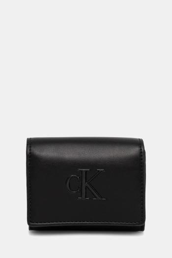 Peňaženka Calvin Klein dámska, čierna farba, LV04F1047G
