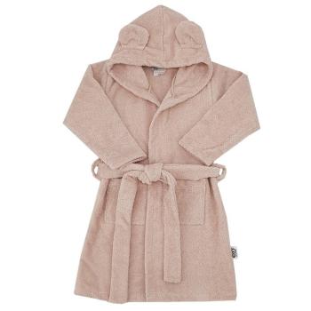 EKO Župan bavlnený s kapucňou a uškami Powder pink veľ. 92-98