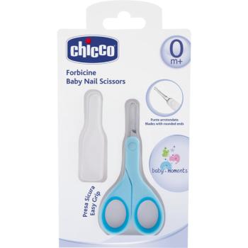 Chicco Baby Moments körömvágó olló gyerekeknek, lekerekített végű 0m+ Blue 1 db