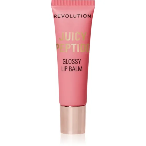 Makeup Revolution Juicy Peptide Lip Balm balzam na pery s peptidmi odtieň Shimmer Mai Tai Pink 8 ml