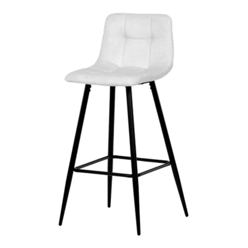 Barová stolička Autronic 43x101 cm biela látka AUB-X7015 WT2