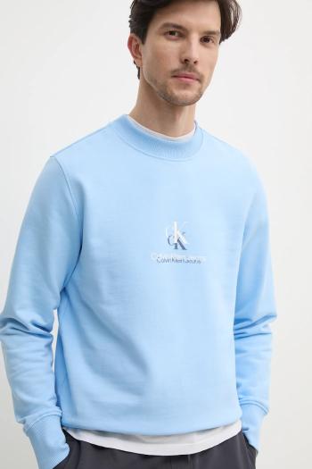 Bavlnená mikina Calvin Klein Jeans pánska, s potlačou, J30J327470
