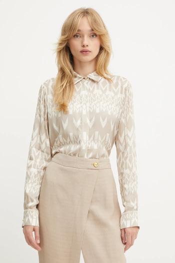Košeľa Marciano Guess MELISSA béžová farba, regular, s klasickým golierom, 5GGH32 7298A