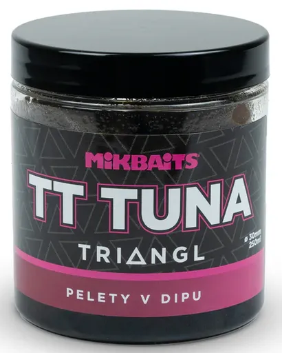 Mikbaits pelety v dipe tt tuna triangl 250 ml 30 mm