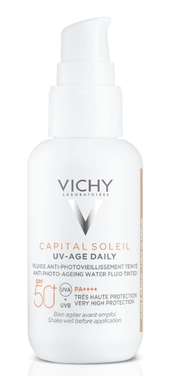 Vichy Tónovaný fluid brániaci fotostarnutiu SPF50+ Capital Soleil UV-Age Daily (Fluid) 40 ml