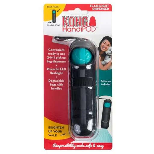 KONG HandiPOD zásobník na vrecká a baterka 1 ks