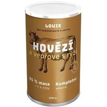 Louie Dog hovädzie s ryžou 1200 g