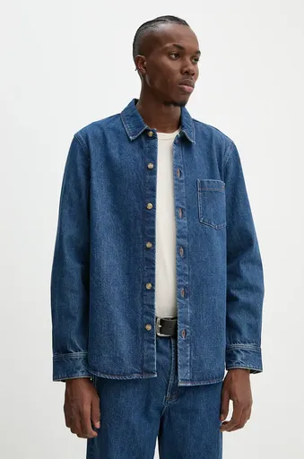 Rifľová košeľa A.P.C. surchemise vittorio brodee