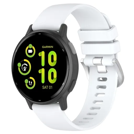 SILICONE Remienok pre Garmin Vivoactive 5 / Vivoactive 6 biely