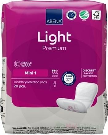 ABENA Light Premium Mini 1, absorpčné vložky, 20ks