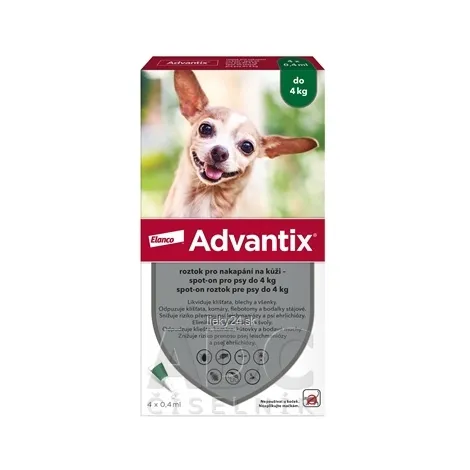 Advantix Spot-on pre psy do 4 kg