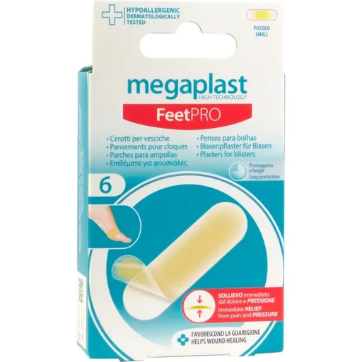 Sada 6 špeciálnych obdĺžnikových náplastí na otlaky