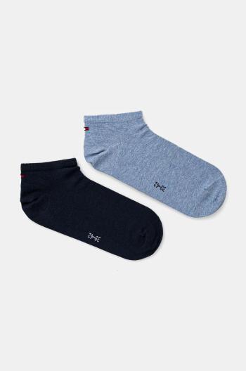 Ponožky Tommy Hilfiger 2-pak pánske, tmavomodrá farba, 342023001