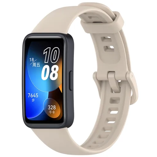 SILICONE Vymeniteľný remienok pre Huawei Band 10 / Band 9 béžový