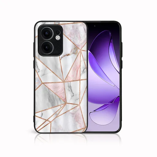MY ART Ochranný kryt pre Oppo Reno13 F 5G / Reno13 FS 5G PINK MARBLE (143)