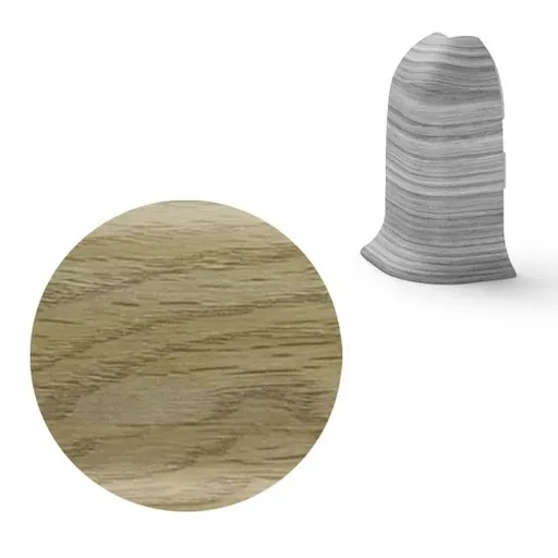 Vnější roh k soklu Naturel dub Galapágy , PVC dĺžka 0,5 cm, výška hrany 56 mm, NATNGTZC4