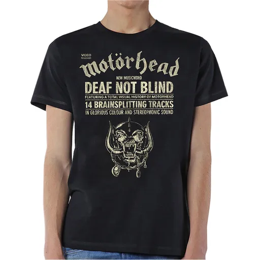 Motörhead tričko Deaf Not Blind Čierna XXL