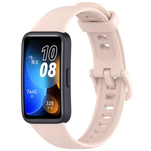 SILICONE Vymeniteľný remienok pre Huawei Band 10 / Band 9 svetloružový