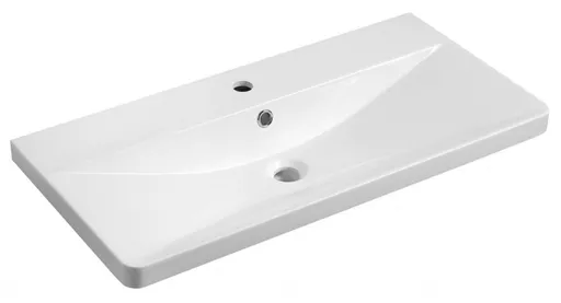 AQUALINE - SEN nábytkové umývadlo, liaty mramor, 81x40cm, biela SN810