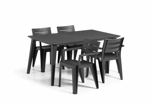 Elvisia Záhradný set KENZIE 4 + 1 | grafit