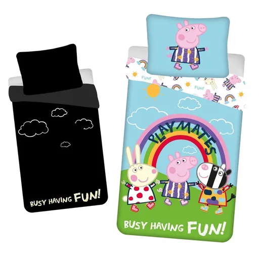 Jerry Fabrics Svietiace obliečky Prasiatko Peppa Pig - 140 x 200 cm / 70 x 90 cm