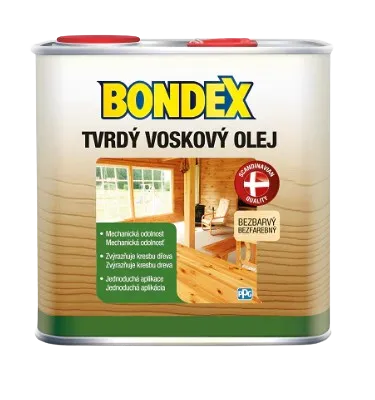 BONDEX - Tvrdý voskový olej bezfarebný 0,75 L
