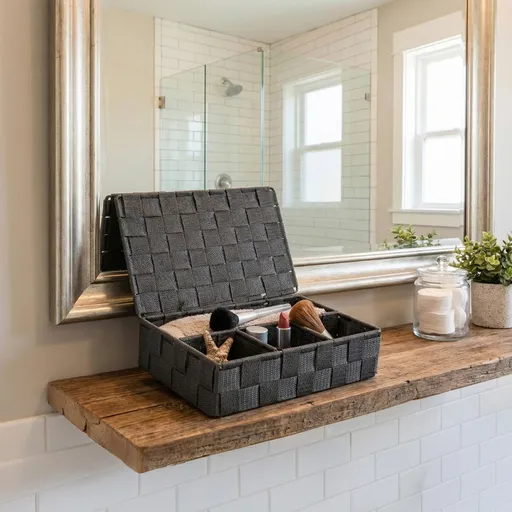 WENKO Úložný košík Adria, tmavě šedý, malý