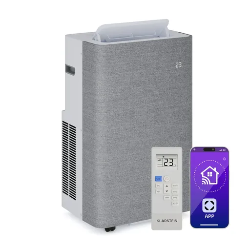 Klarstein AireLux prenosná klimatizácia, 14 000 BTU, Inteligentné ovládanie, Moderná