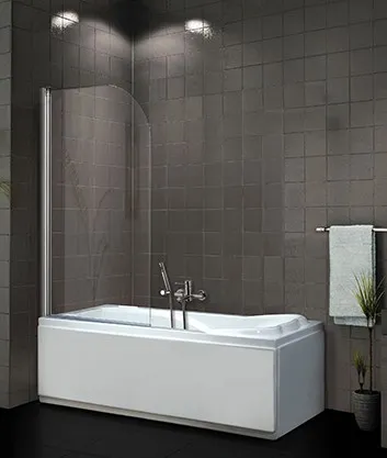 H K - Vaňová zástena PURE V1 75x140 - jednodielna, číre sklo PUREV175