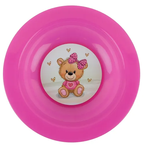 TVAR - Tanier detský hlboký IML Medvedík mašľa, umelá hmota