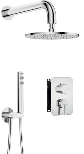 DEANTE DEANTE - Silia chróm, Podomietkový sprchový set, vrátane telesa - so sprchovou hlavicou BXYY0QSM