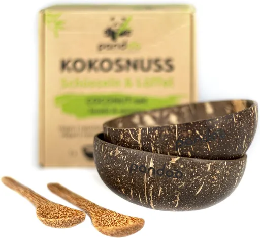 Pandoo Kokosová miska a lyžica set 2ks