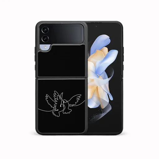 MY ART Ochranný kryt pre Samsung Galaxy Z Flip4 5G WHITE DOVE (195)