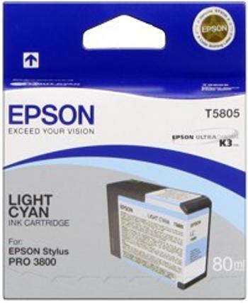 Epson T580500 svetle azúrová (light cyan) originálna cartridge