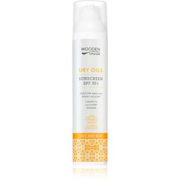 WoodenSpoon Dry Oils opaľovacie mlieko na tvár a telo SPF 35 100 ml