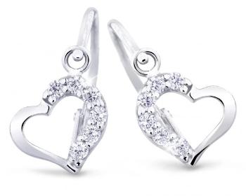 Cutie Diamonds Detské srdiečkové náušnice z bieleho zlata s briliantmi DC2757-10-00-X-2