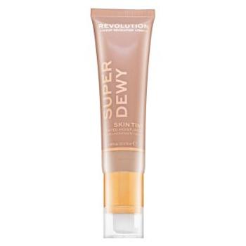 Makeup Revolution Super Dewy Skin Tint Moisturizer - Light Beige tónujúce a hydratačné emulzie 55 ml