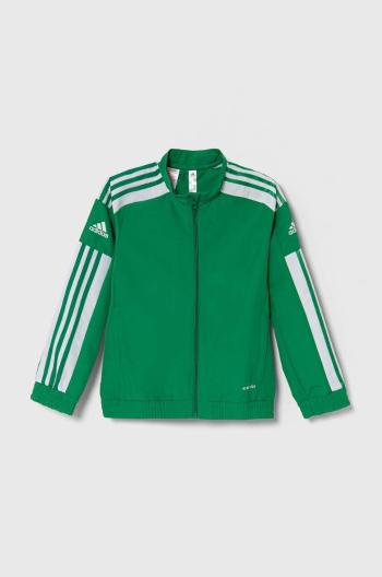 Detská mikina adidas Performance SQ21 PREKT zelená farba, vzorovaná, GP6440