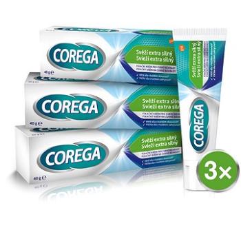 COREGA OM Na zubnú náhradu Svieži extra silný 3× 40 g (8596149005782)