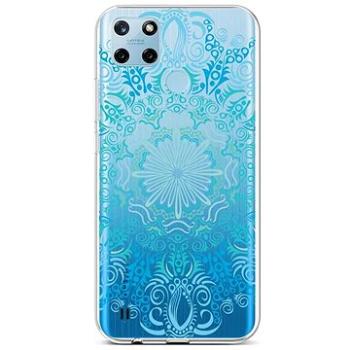 TopQ Kryt Realme C25Y silikon Blue Mandala 70587 (Sun-70587)