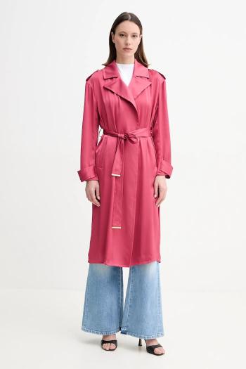 Kabát Marciano Guess EVA dámsky, ružová farba, prechodný, bez zapínania, 5GGL09 7079A
