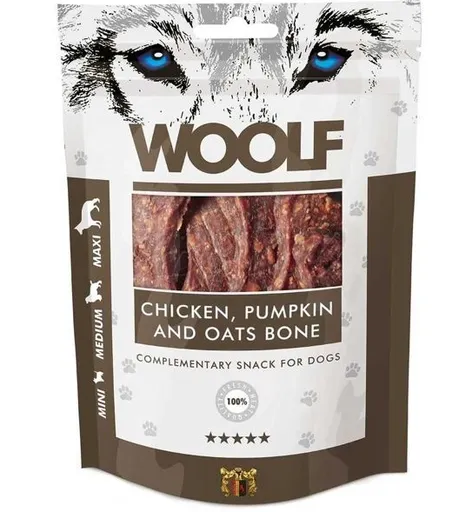 Woolf large chicken, pumpkin, oats bone 100 g