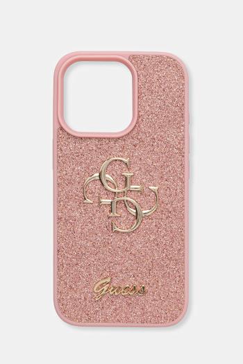 Puzdro na mobil Guess iPhone 16 Pro ružová farba, GUHCP16LHG4SGP