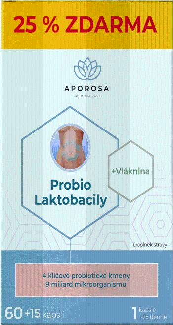 APOROSA Probio Laktobacily 25 % ZADARMO 75 kapsúl