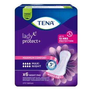 TENA Lady Protect+ maxi night inkontinenčné vložky 6 kusov