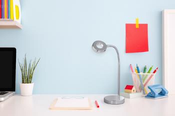 LED stolová lampa Reality Rennes chróm R52411106